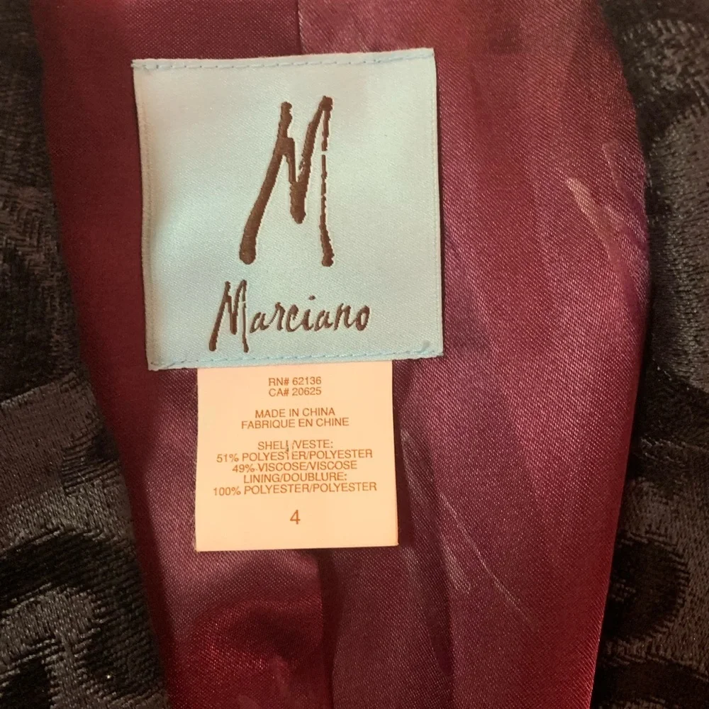 Marciano Brocade Blazer with faux leather buttons and trim - Picture 6 of 6